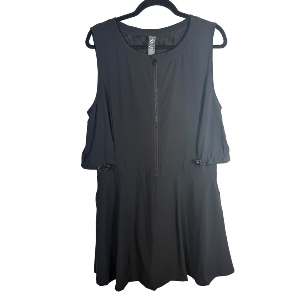 NWT Lou & Grey Wonderweave Active Pocket Dress Skort Size XL Black